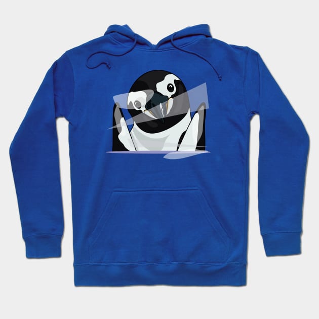 Penguin Peek-a-Boo Hoodie by Fun Funky Designs